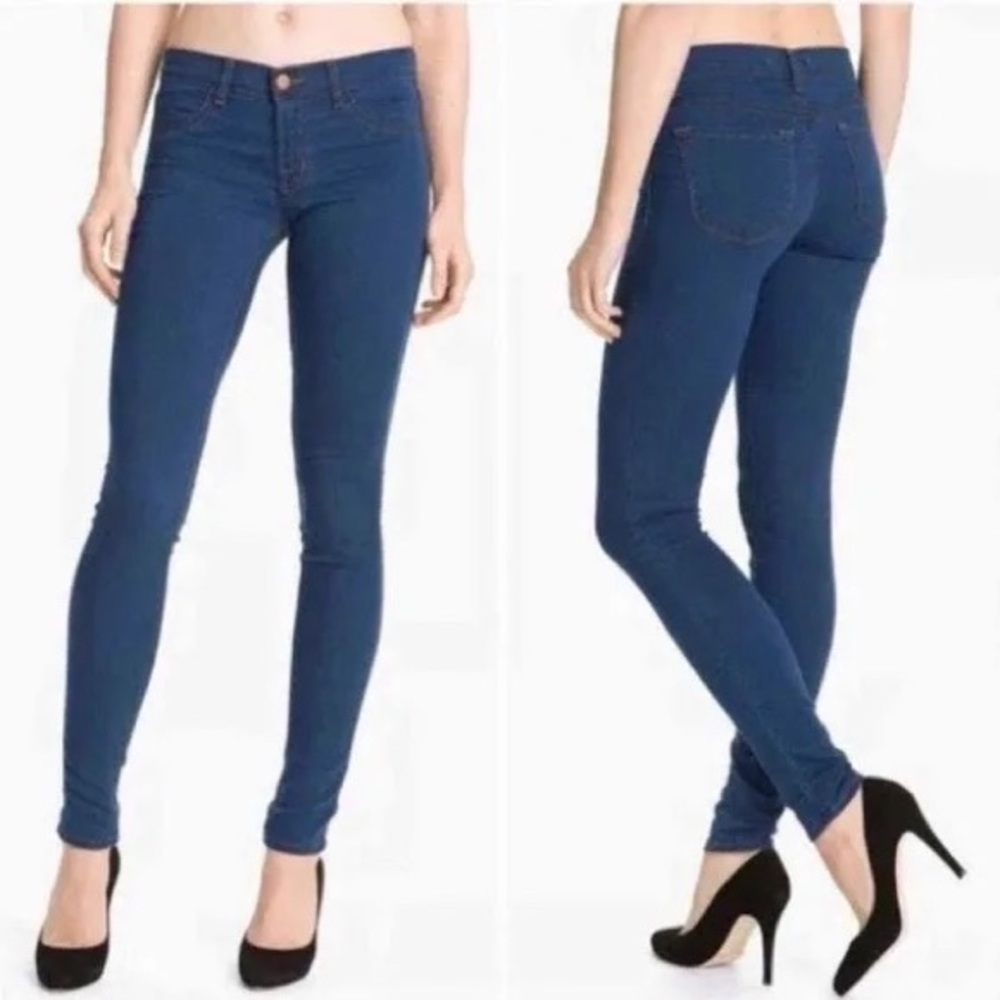 J Brand Low Rise Size 28 Super Skinny Tasman Jegging Pants Blue Denim Stretch